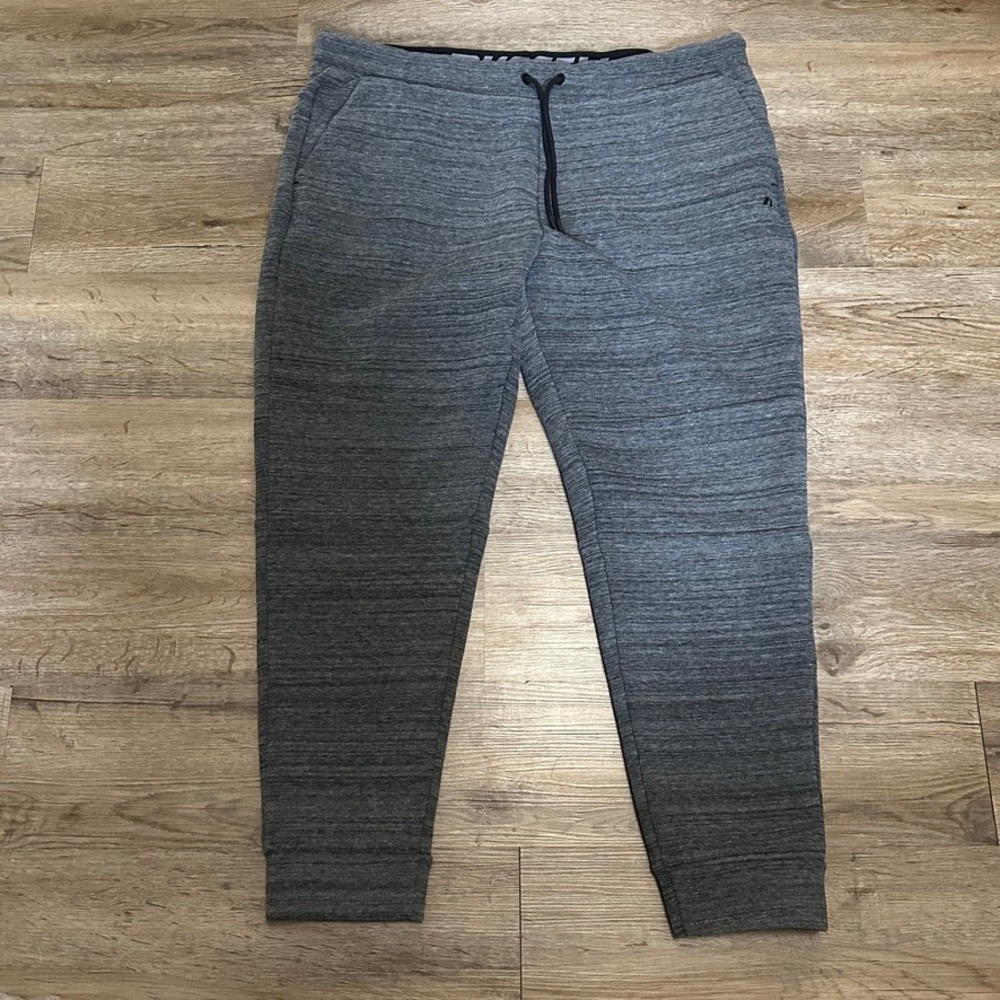 Russell Athletic Fusion Knit Joggers Mens XL Gray Space Dye‎ Sweatpants